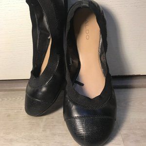 Aldo Black Foldable Flats